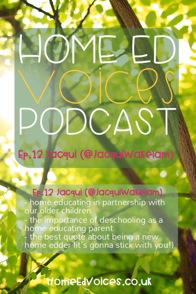 home Ed Voices Podcast - ep 11 Jacqui (@Jacquiwakelam)