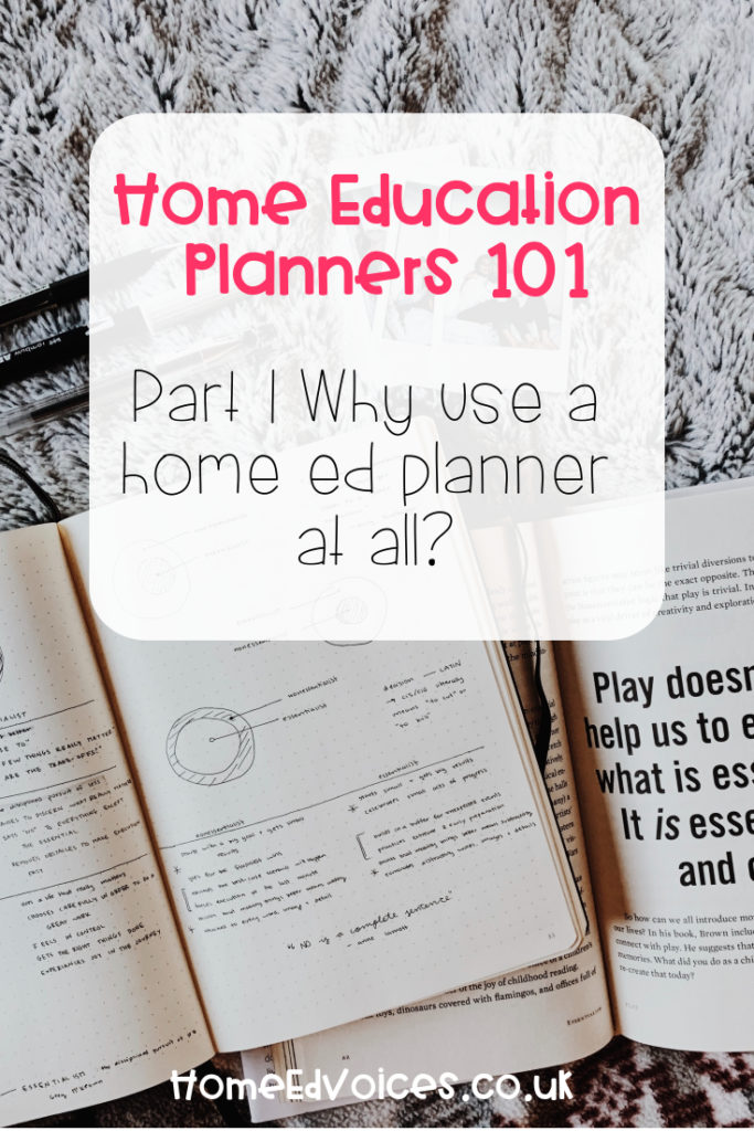 Home Education Planners 101 - Part 1: Why use a home ed planner at all?