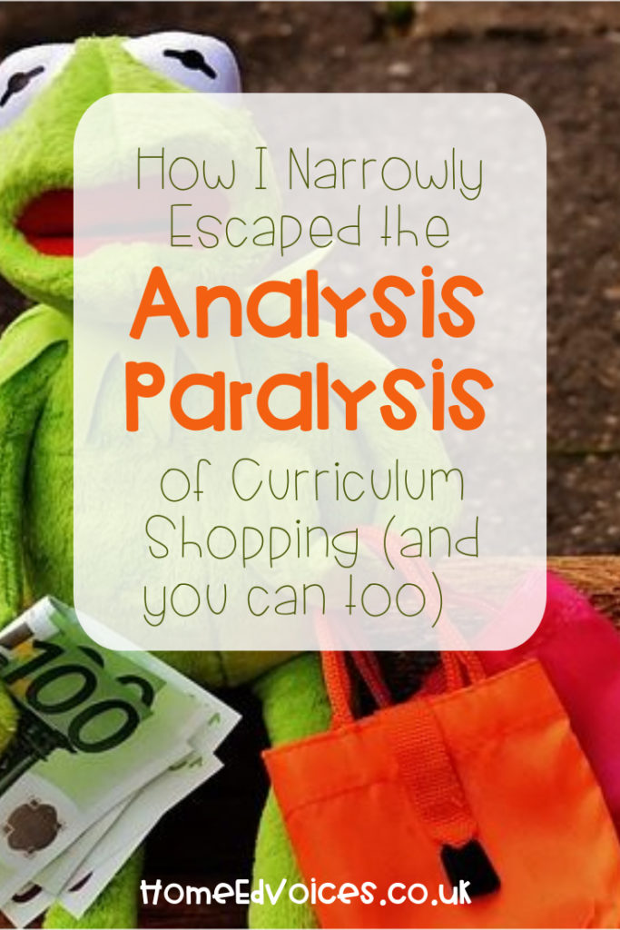 How I Narrowly Escaped the Analysis Paralysis of Curriculum Shopping (and you can too)