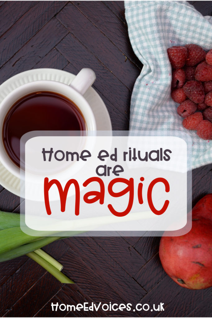 Home ed rituals are magic