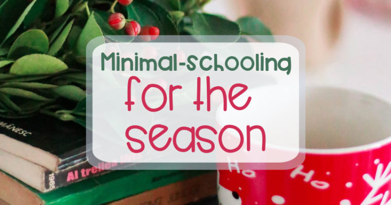 Minimal-schooling for the season